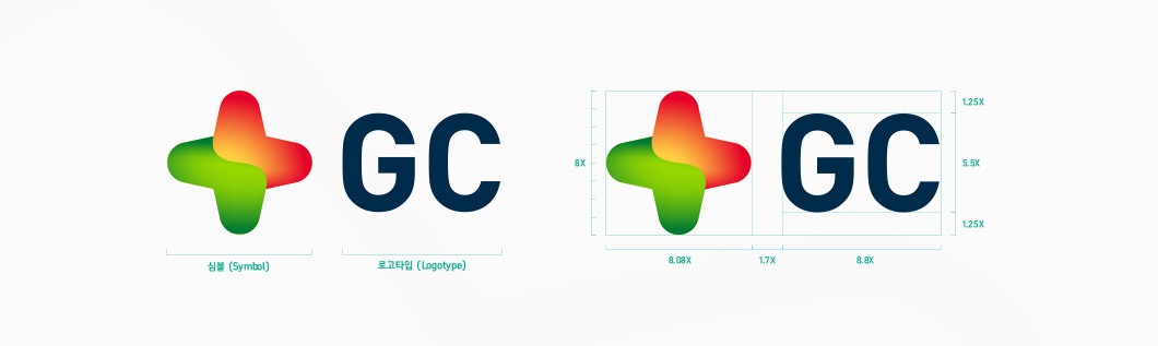 GC녹십자 새로운 CI의 컬러 상징